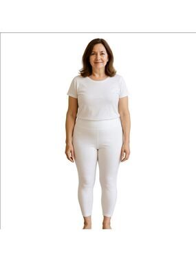 Wicked By Women With Control White Ankle Leggings